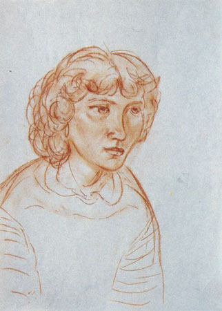 Женский портрет. Бум. сангина, 59x41.5. 80-е годы.