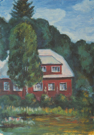 Загородный дом. К. м., 43x30. 70-е годы.