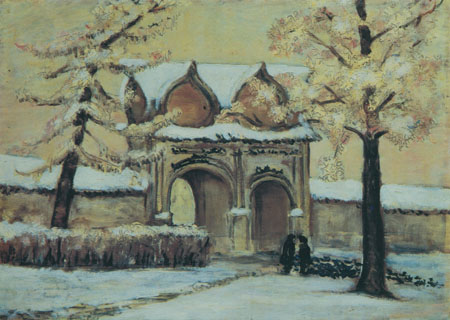 Коломенское. Проездные ворота. К. м., 50x70. 70-е годы.