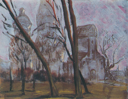 Коломенское. Храм Вознесения. К. м., 18x22.5. 70-е годы.1