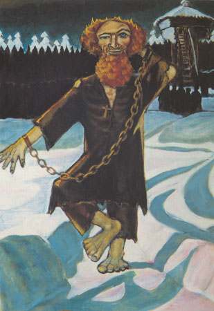 Протопоп Аввакум. X. м., 100x73. 80-е годы.