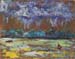 Гроза на Волге. К. м., 18x22. 70-е годы.